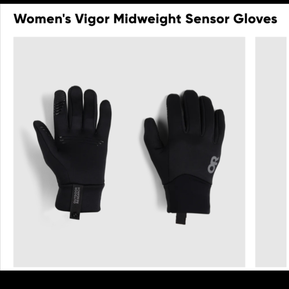 Outdoor Research Vigor Midweight Sensor Gloves - Black